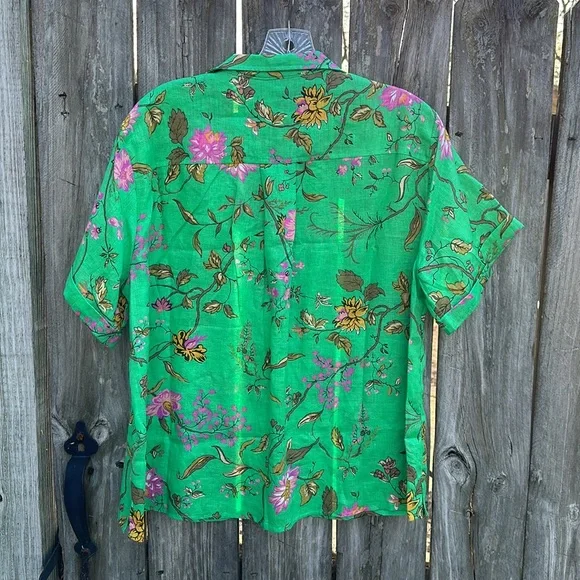 Mauve Linen Suffer Shirt - Picture 4 of 11